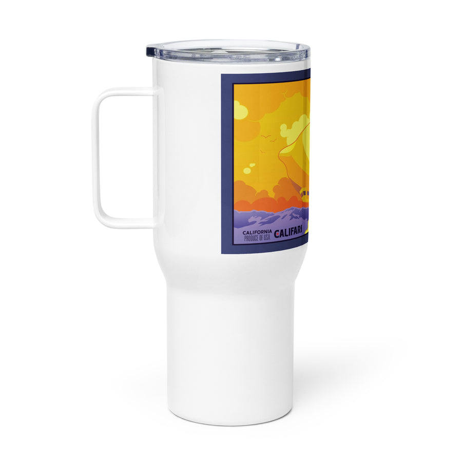 Super Lemon Haze Travel mug with a handle