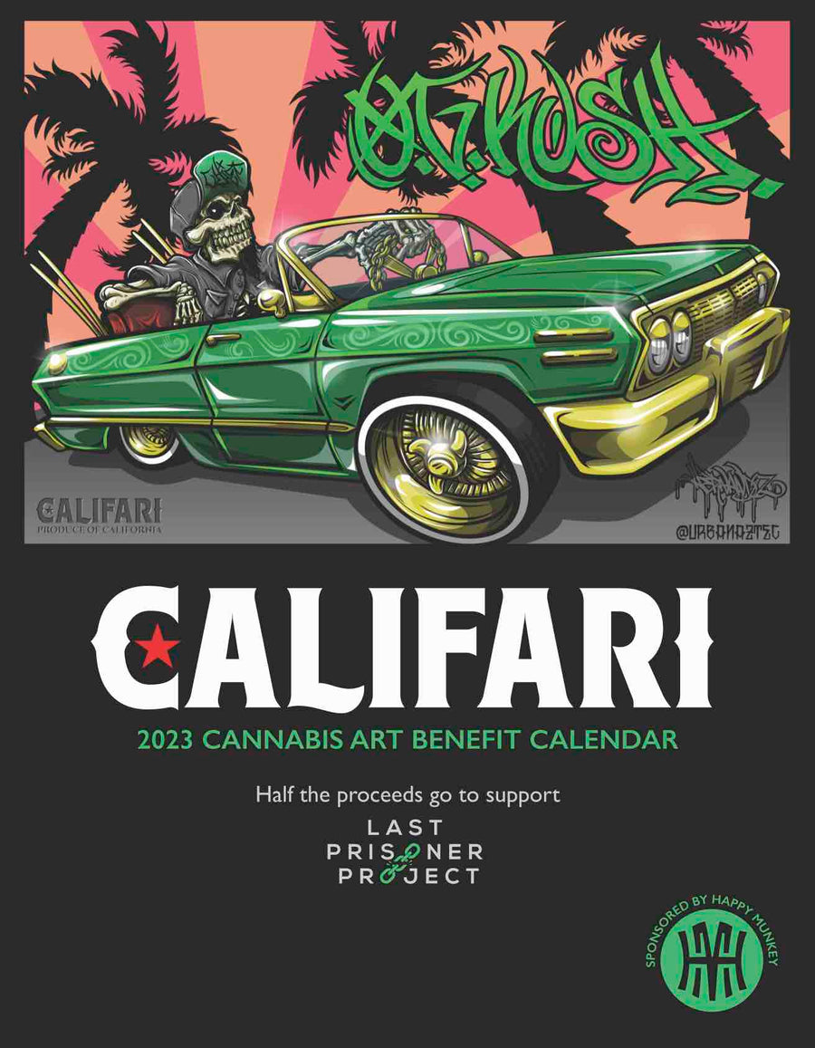 Califari's 2023 Cannabis Art Benefit Calendar for Last Prisoner Project
