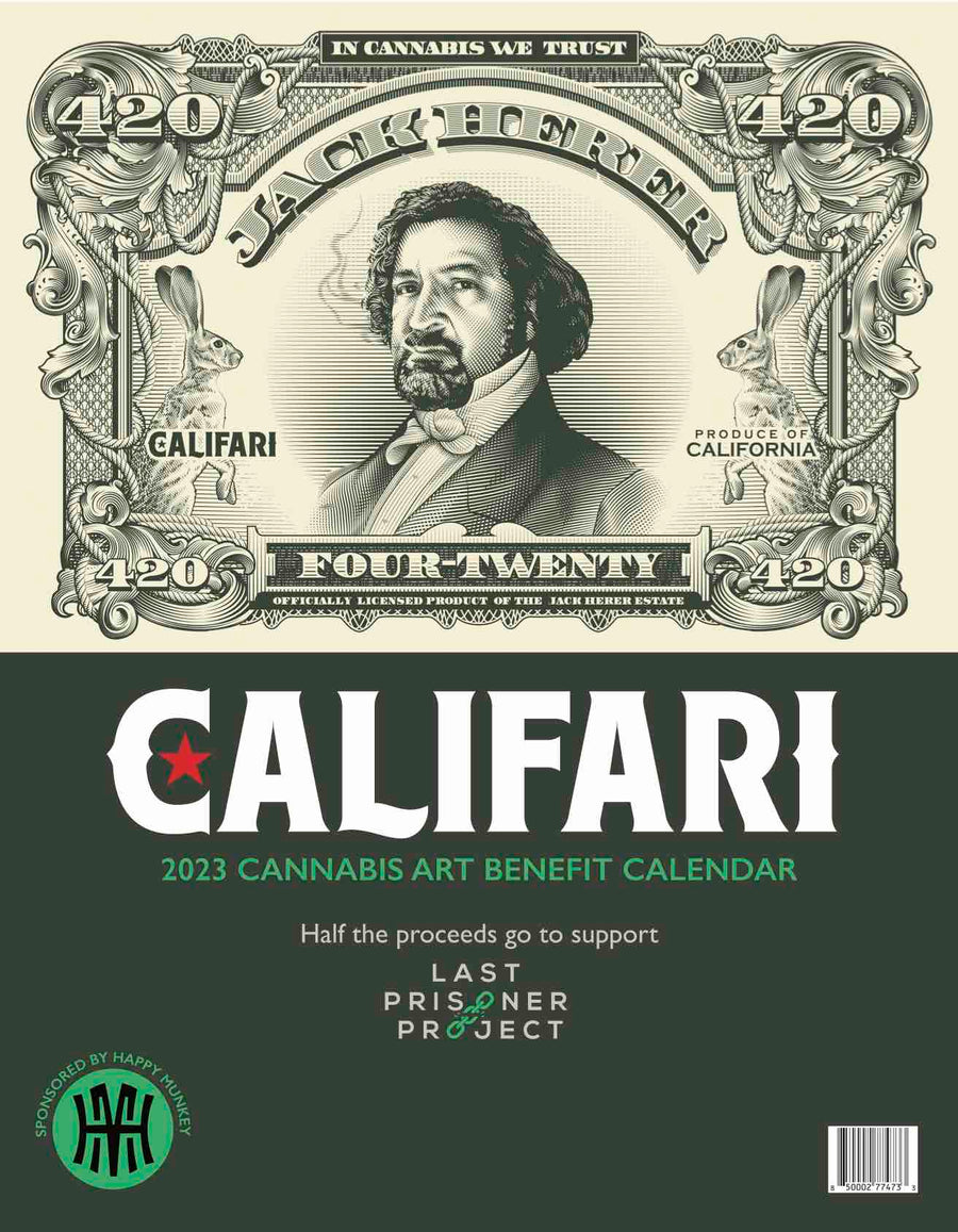 Califari's 2023 Cannabis Art Benefit Calendar for Last Prisoner Project