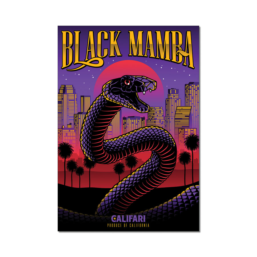 Black Mamba 13 x 19 Lithograph Poster
