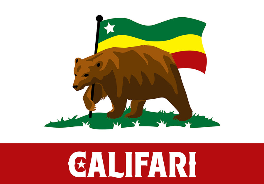 Flag Bear Sticker