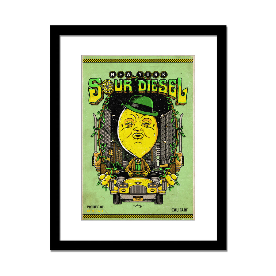 New York Sour Diesel 13 x 19 Lithograph Poster