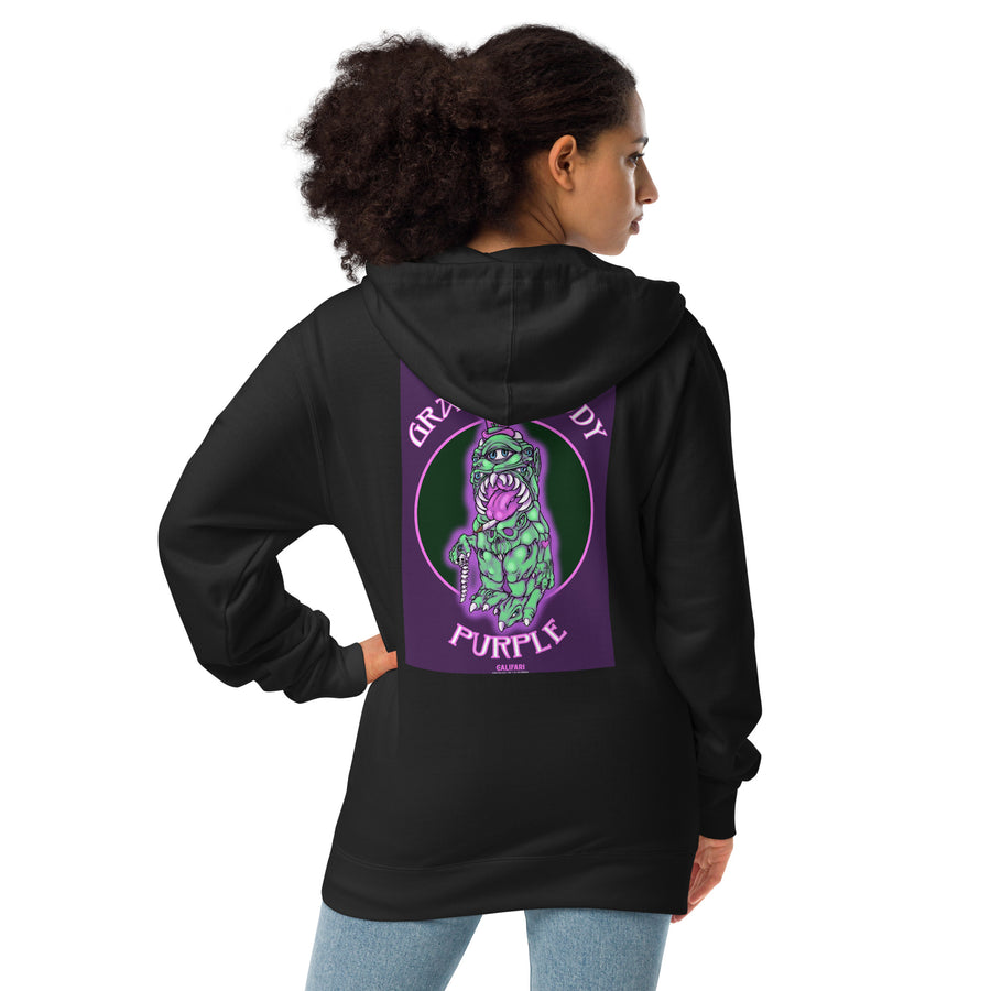 Grand Daddy Purple Unisex fleece zip up hoodie