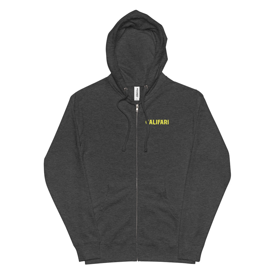 Sour Diesel Unisex fleece zip up hoodie