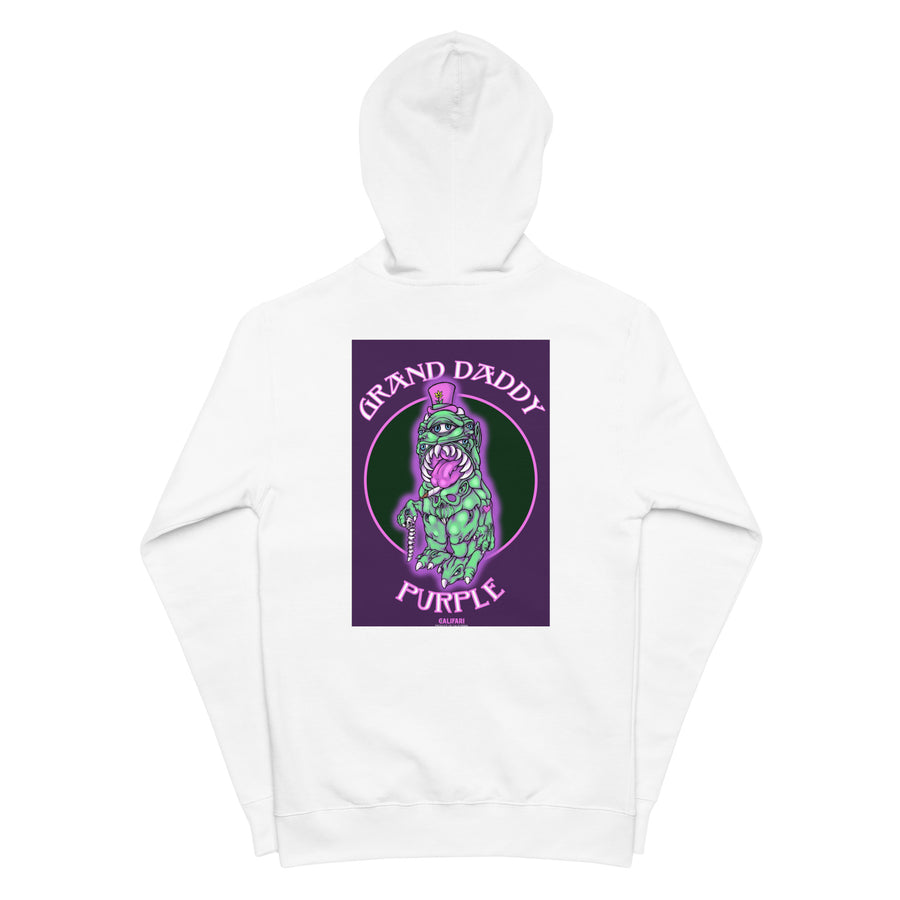Grand Daddy Purple Unisex fleece zip up hoodie